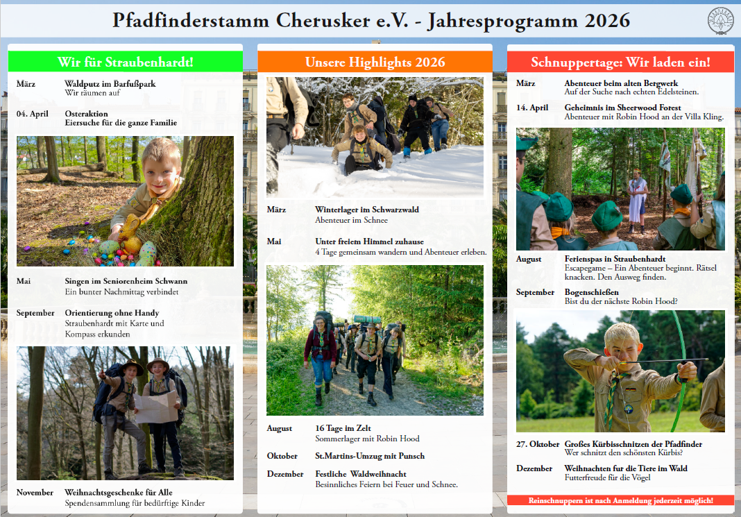 2026 Jahresprogramm Aktionen