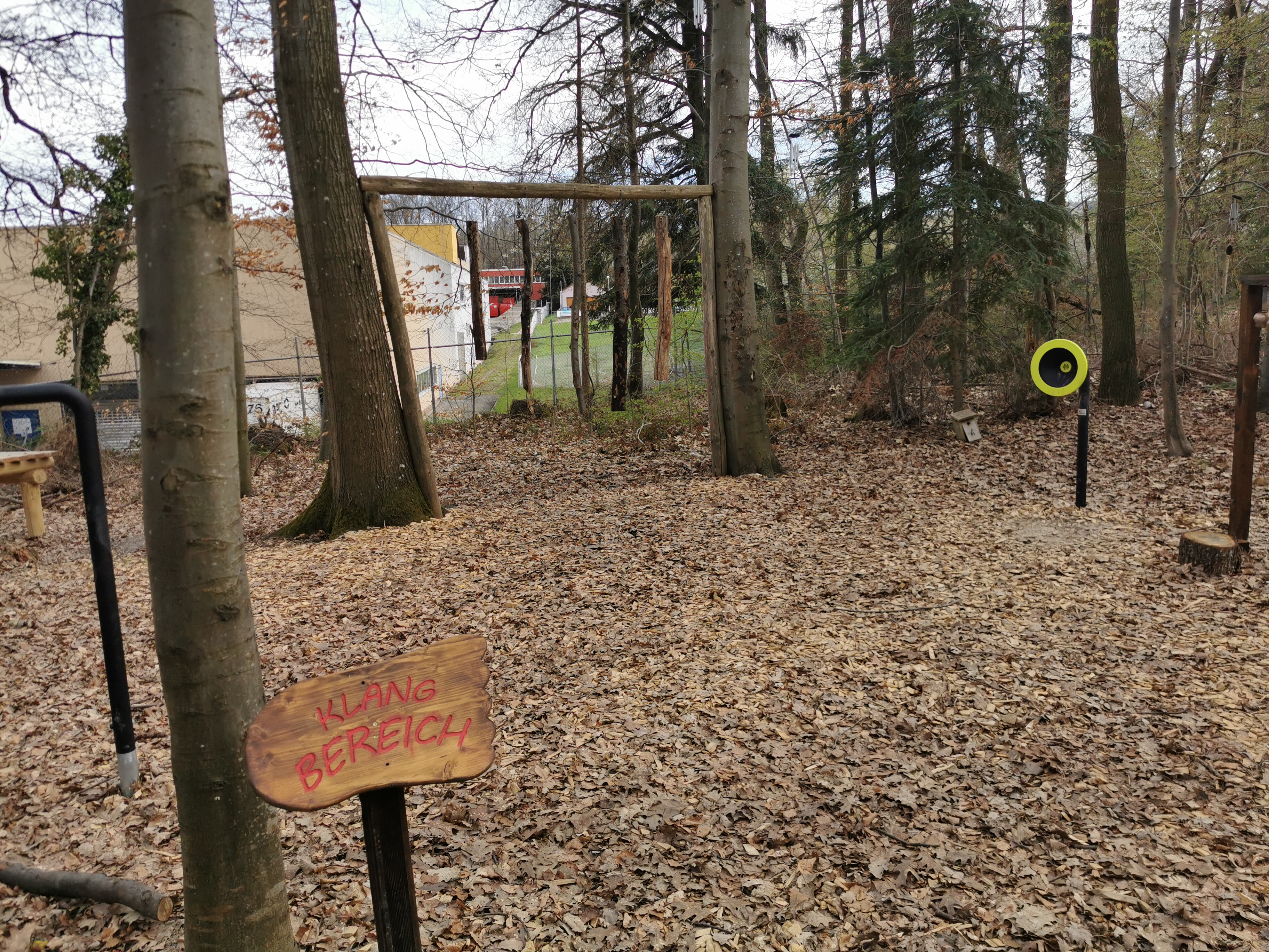 Der aufgewertete Klangebreich im Barfußpark Straubenhardt