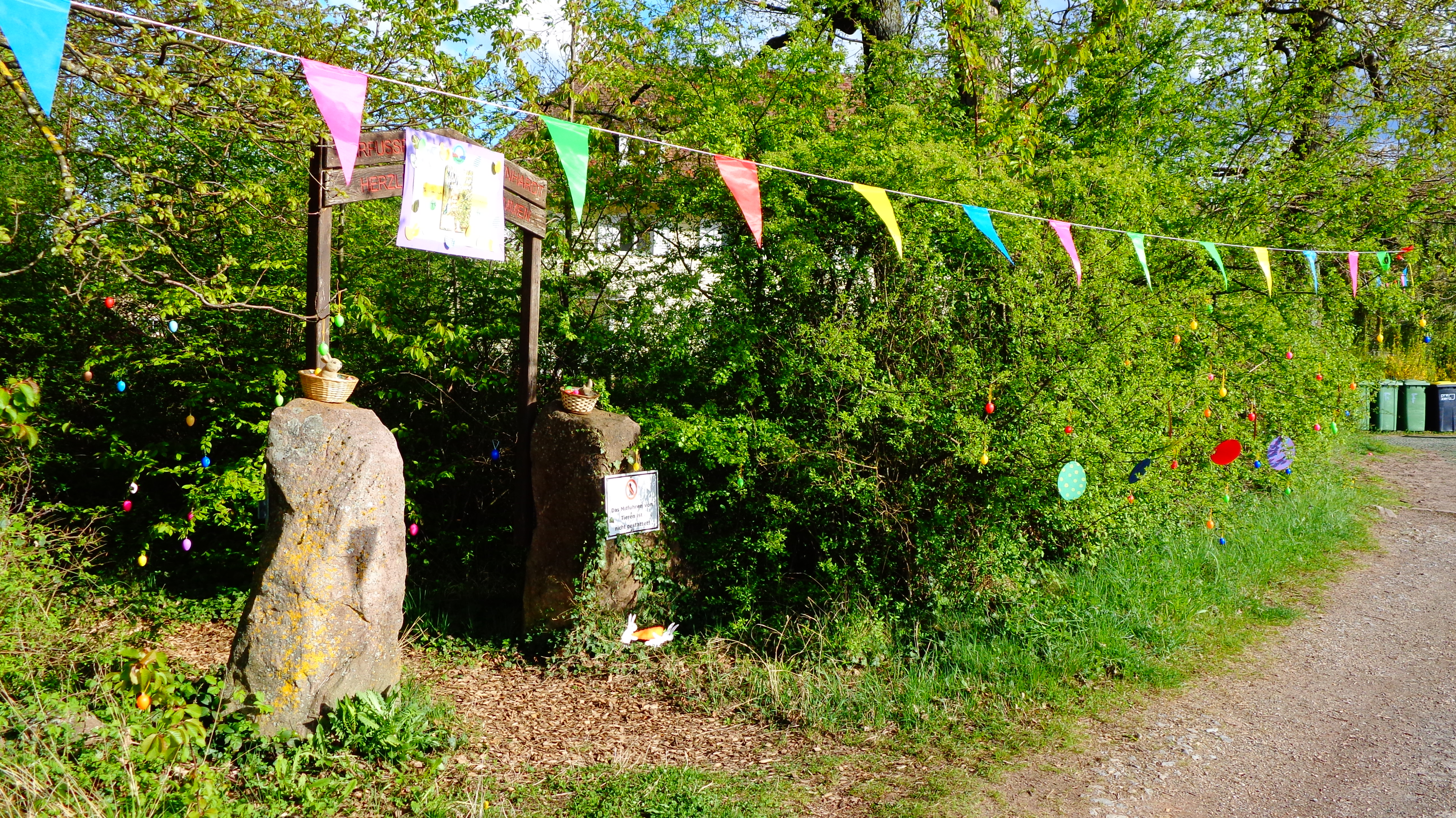 Eingang zum Barfußpark Straubenhardt